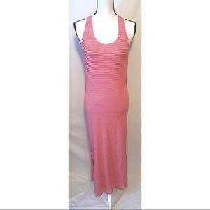 5/$20 Westloop red & white striped maxi dress size small maternity large regular